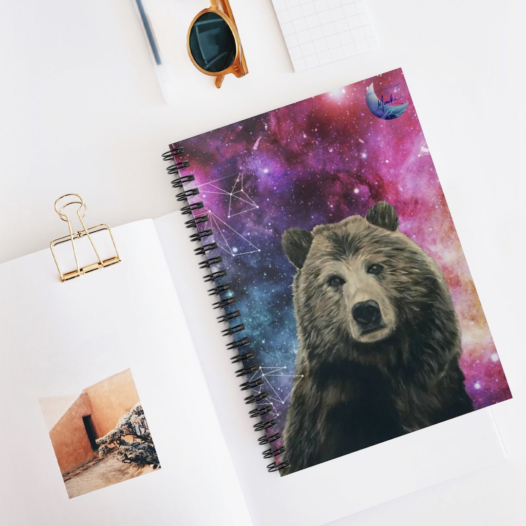 Galaxy Bear Spiral Notebook