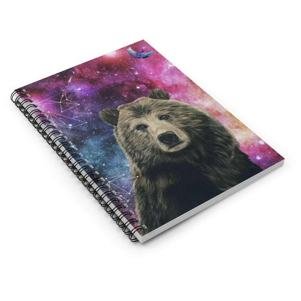 Galaxy Bear Spiral Notebook